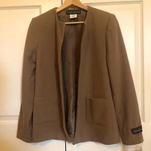 NWT Brown Wool-nylon-cashmere jacket